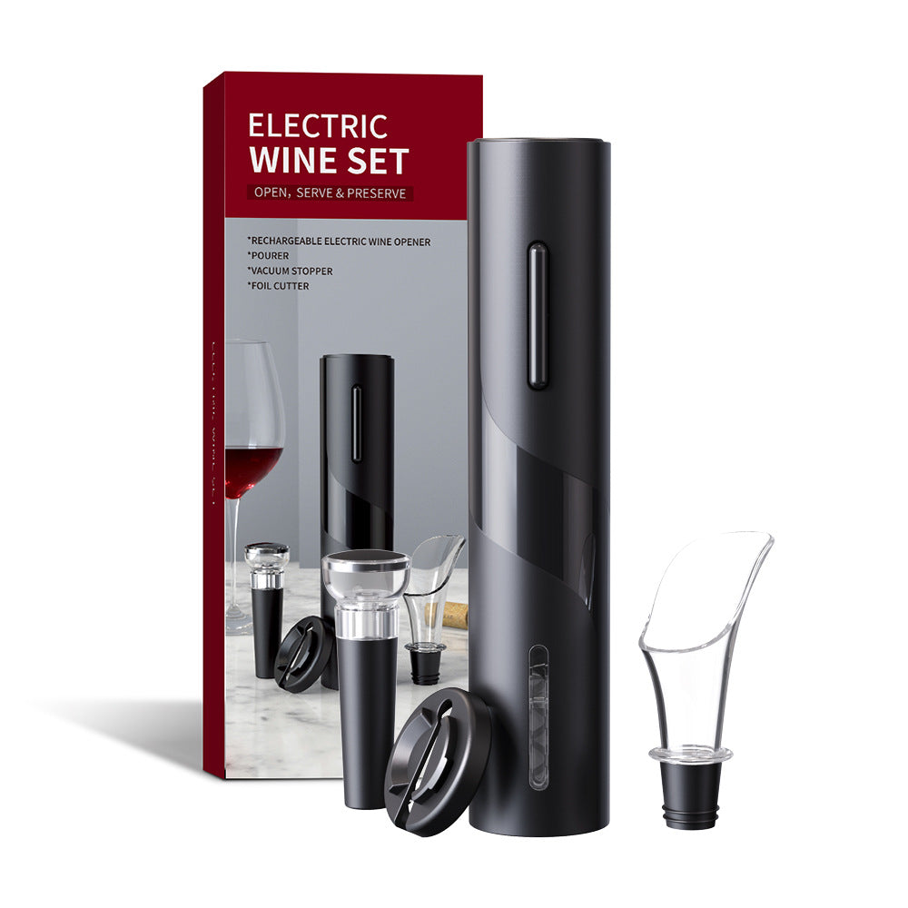 2021 new wine corkscrew set, multifunctional gift box set, plastic electric wine corkscrew set