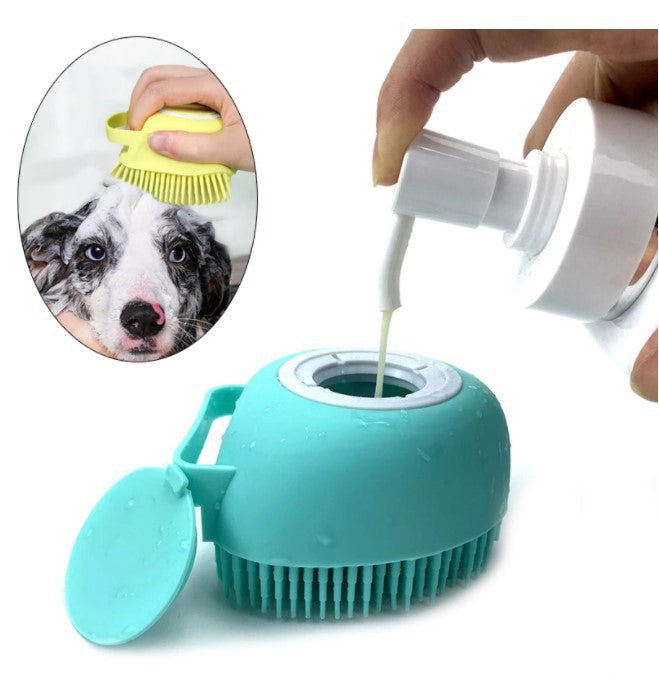 Pet bathing brush, dog and cat silicone bathing brush, multi-function brush, massage to float dog comb